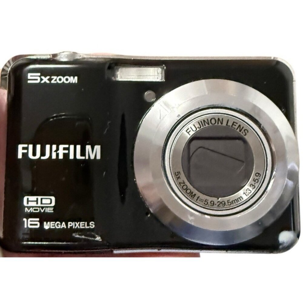 FUJIFILM FinePix AX560 Digital Camera 16 MP 5x Zoom HD Movie Black Scan Disk